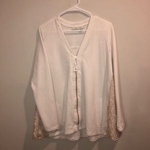 Logo lounge Sweatshirt Blouse with back lace